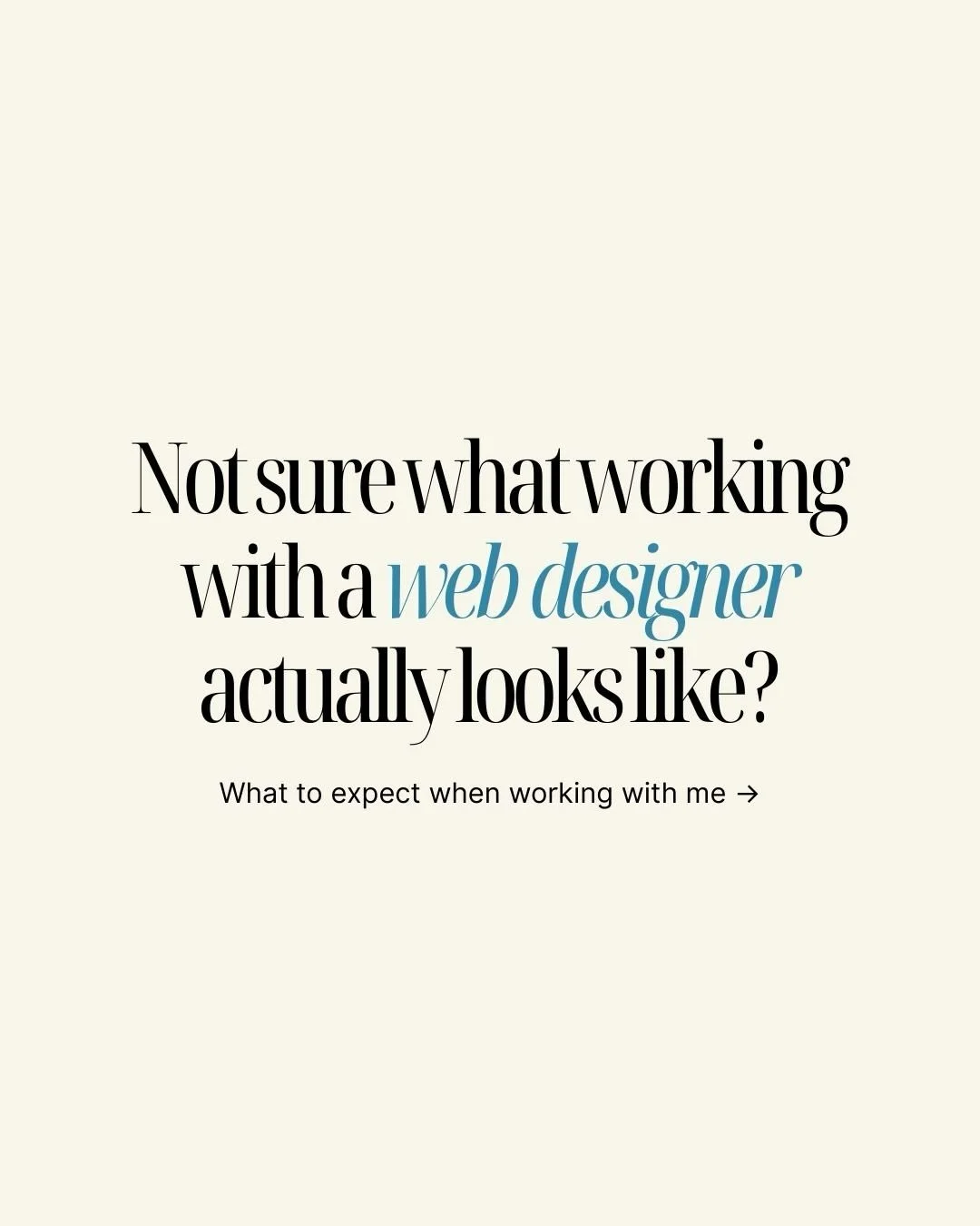 I know hiring someone to work on your brand and website can feel like a big leap &mdash; especially when you&rsquo;re not sure what the process even looks like.

So let me pull back the curtain.

Working together is simple, collaborative, and kind of