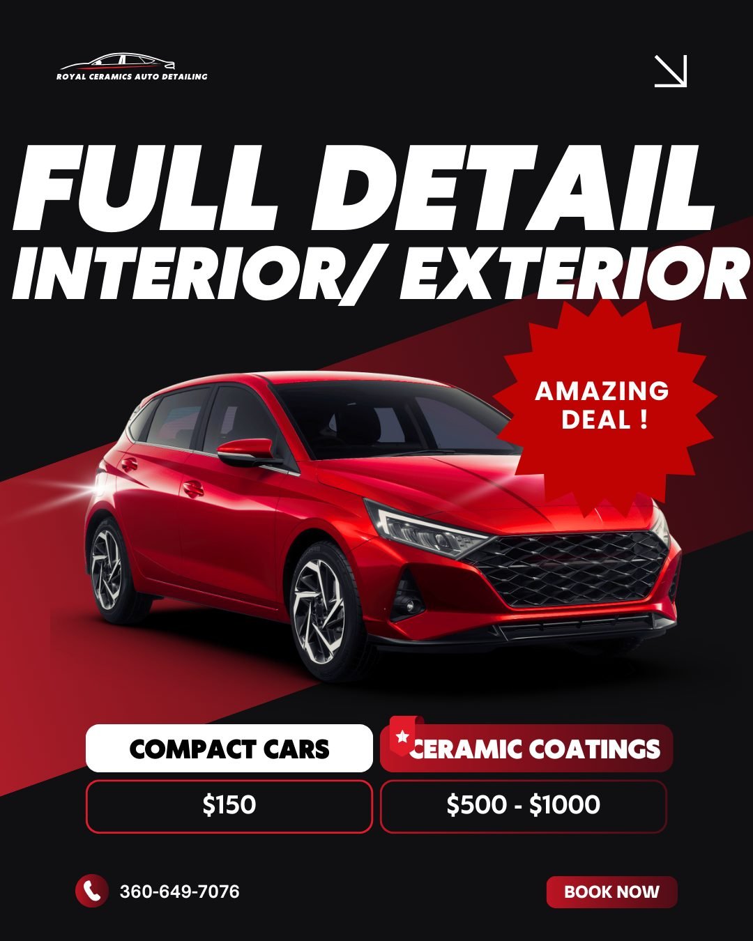 ✨ Your car deserves the royal treatment! ✨
Full Detailing Packages starting at just $150.
From spotless interiors to mirror-shine exteriors &mdash; we bring it ALL back to life.

👉 Book now at: www.royalceramicsautodetailing.com

#SchuylkillHaven #C