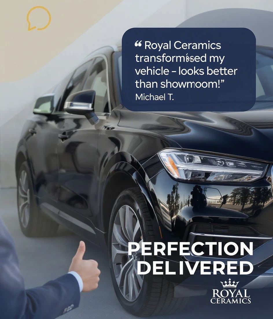 &ldquo;So convenient &amp; spotless! They brought the shine to me.&rdquo; 

🚗✨ Thanks for trusting our mobile team! #CustomerLove #MobileDetailing #RoyalCeramics