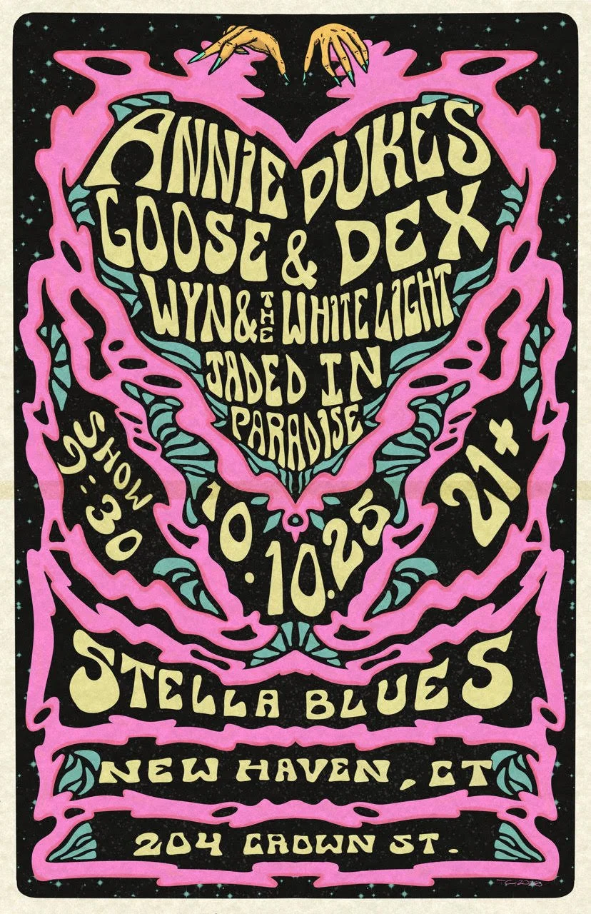 Annie Dukes, Goose & Dex, Wyn & The White Light, Jaded in Paradise