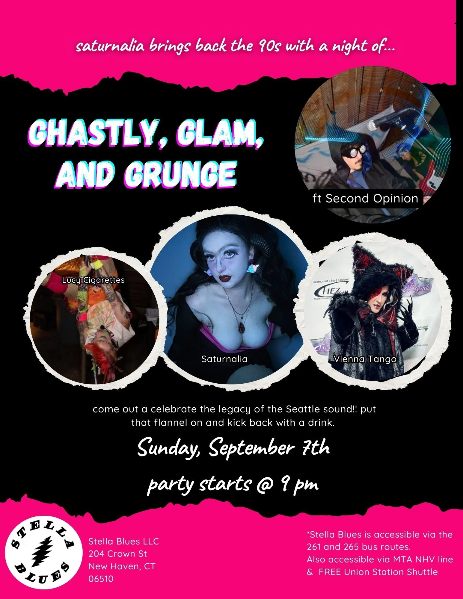 Saturnalia Presents: Ghastly Glam & Grunge (A Drag Spectacular w/ Live Band)