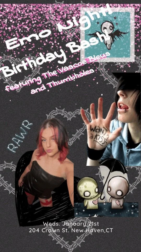 Sarah's EMO NIGHT BDAY BASH! feat. Vascoe Blues and Special guests 