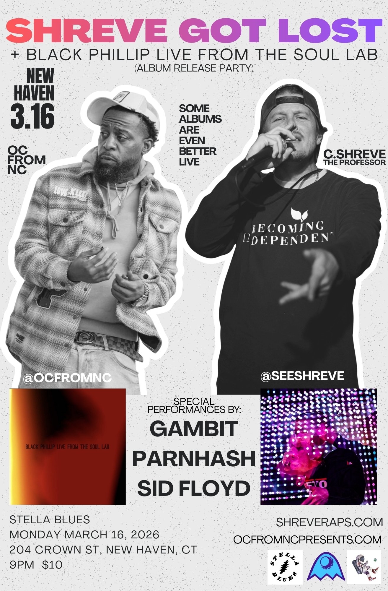 MONDAY NIGHT SPECIAL! C.SHEEVE LIVE feat. Mister Burns, Gambit, and Sid Floyd. 