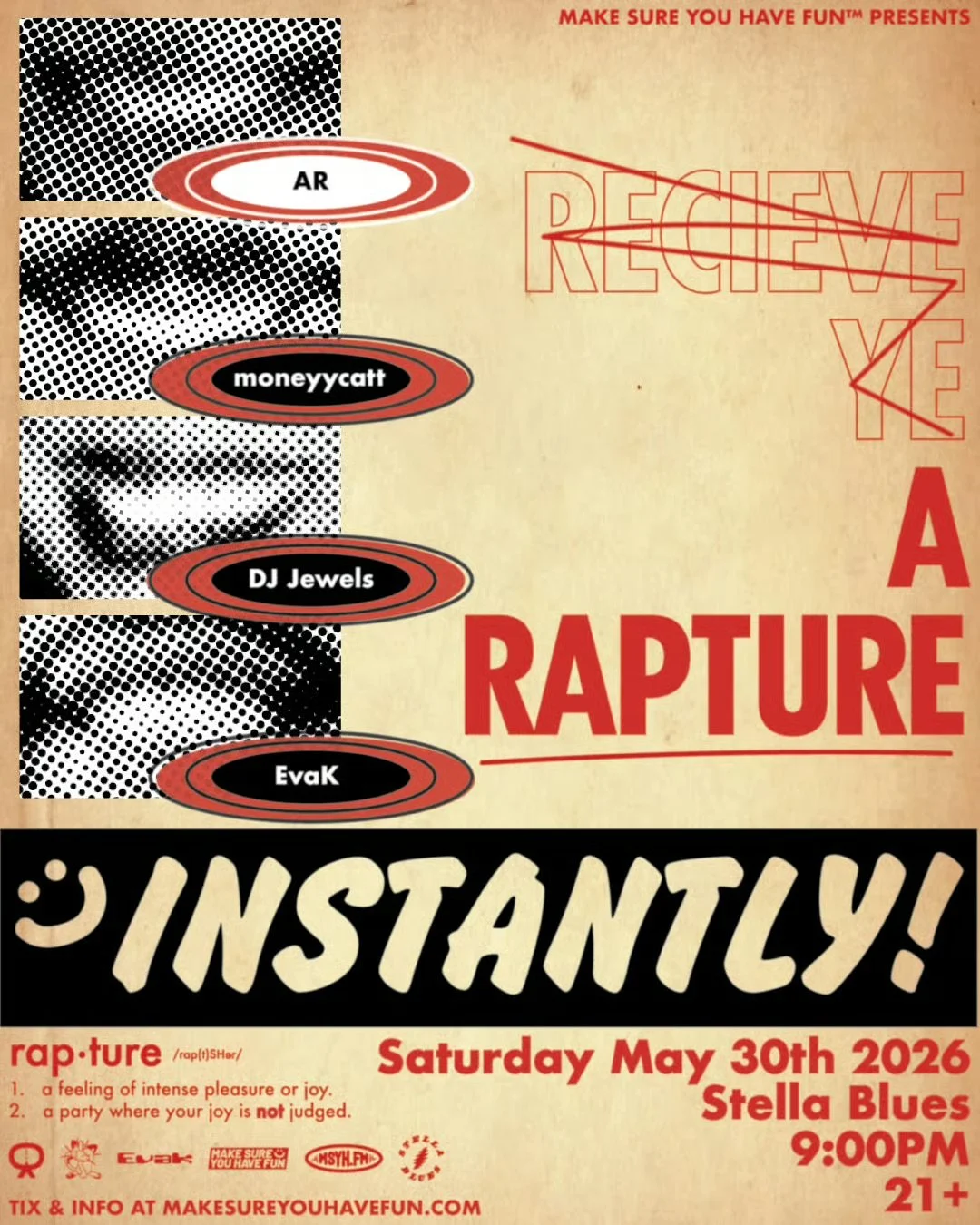 MSYHF Presents: A Rapture with AR, moneyycatt, DJ Jewels & EvaK