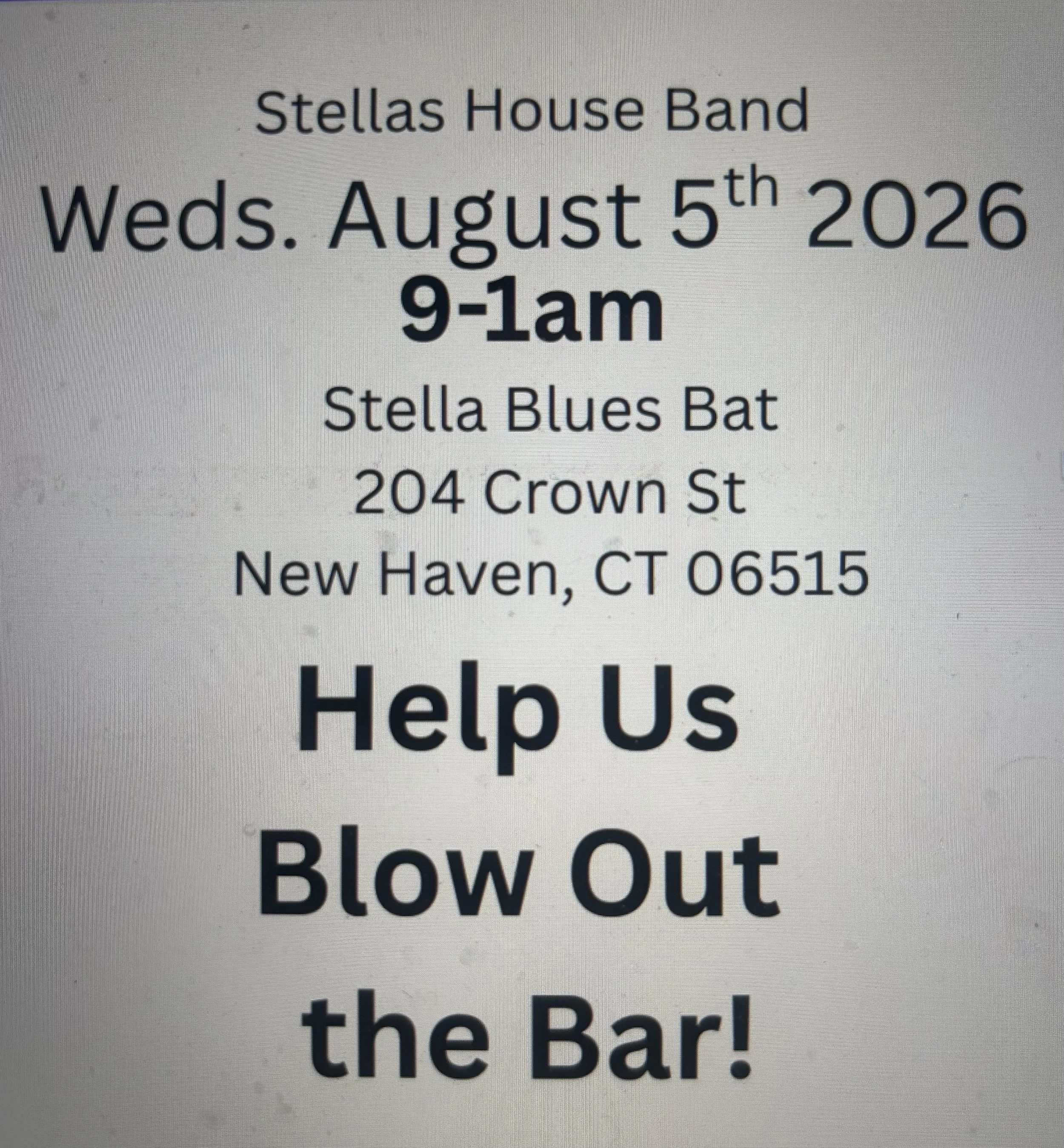 Stella Blues House Band