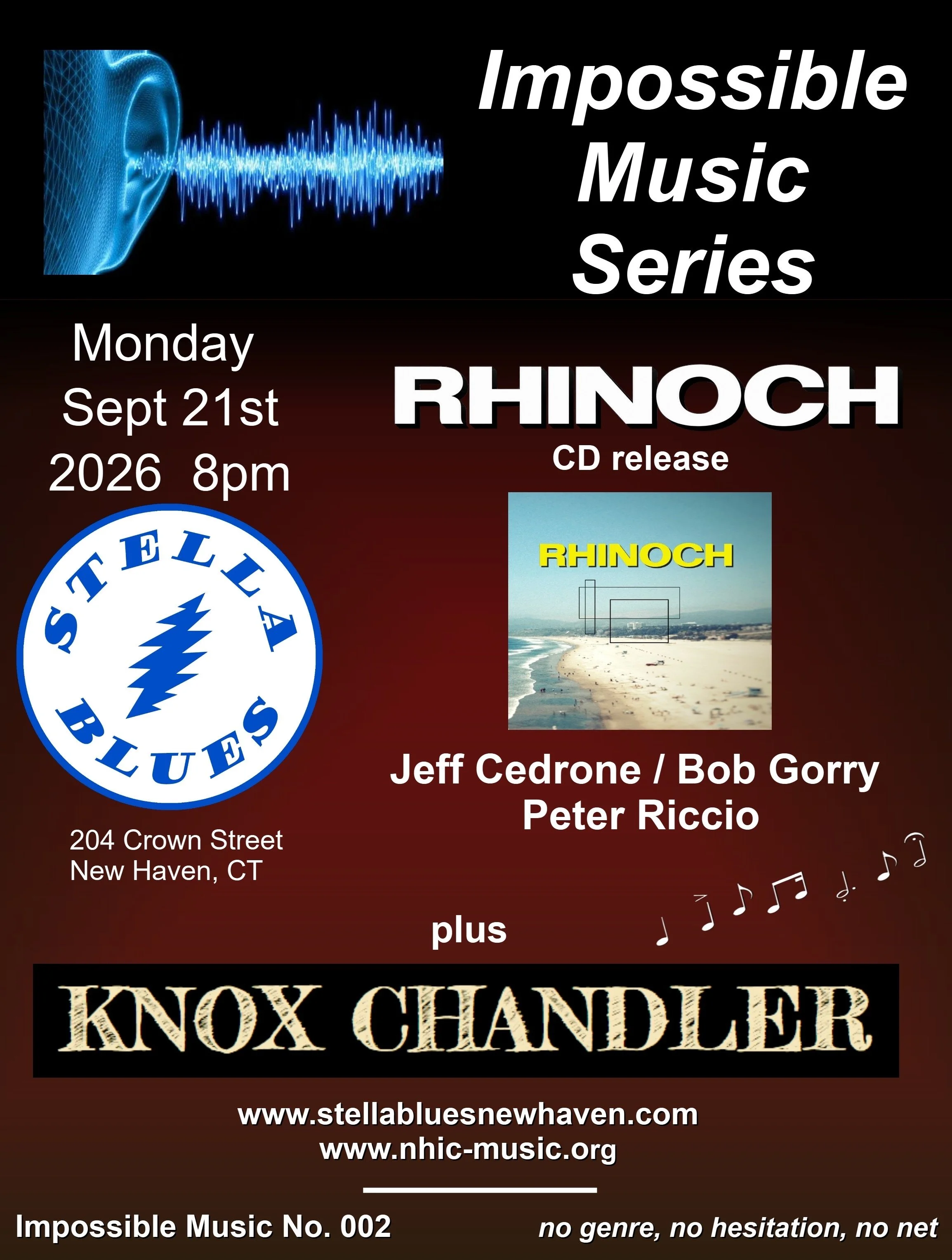 Rinoch CD Release, Jeff Cedrone / Bob Gorry Peter Riccio & Knox Chandler