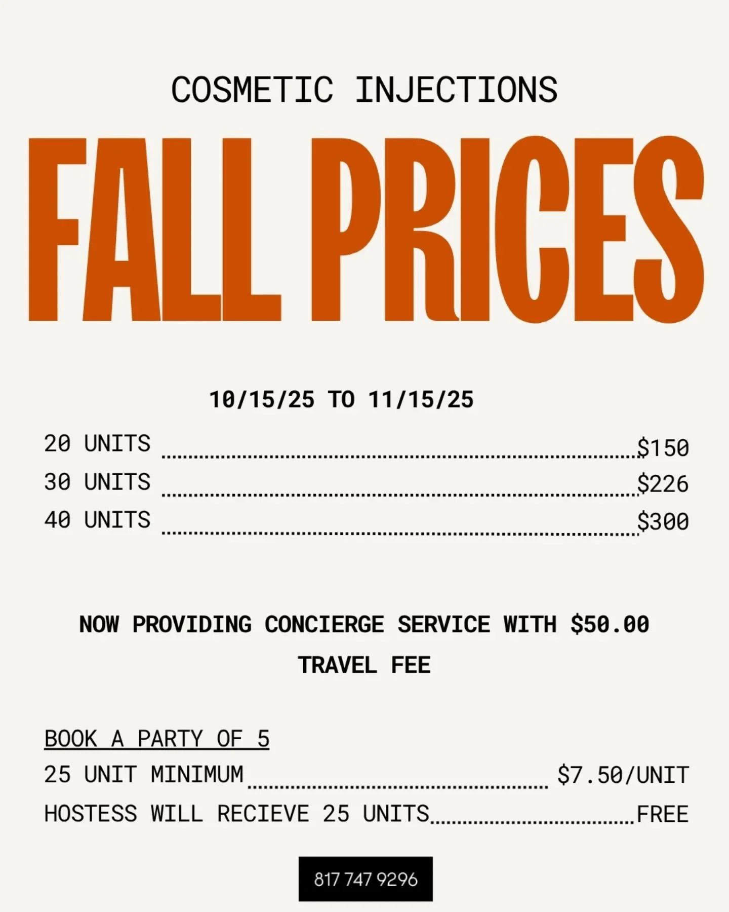 Happy fall y'all! 🍁 Season of change, season of confidence! Please call or text if interested, serious inquiries only. 🧡