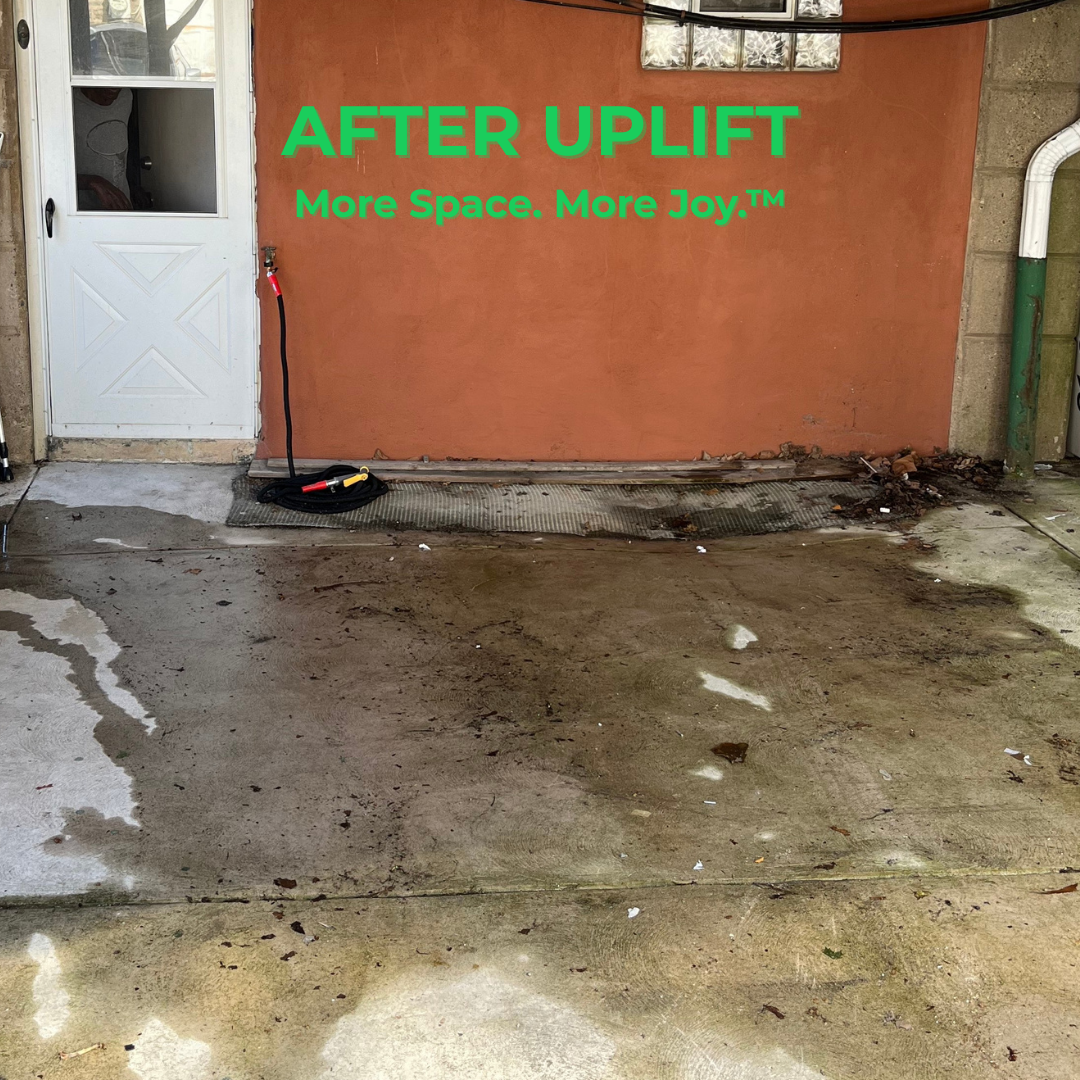 After Uplift Junk Solutions' yard cleanout, showing the newly cleared space in a home in Philadelphia, PA.