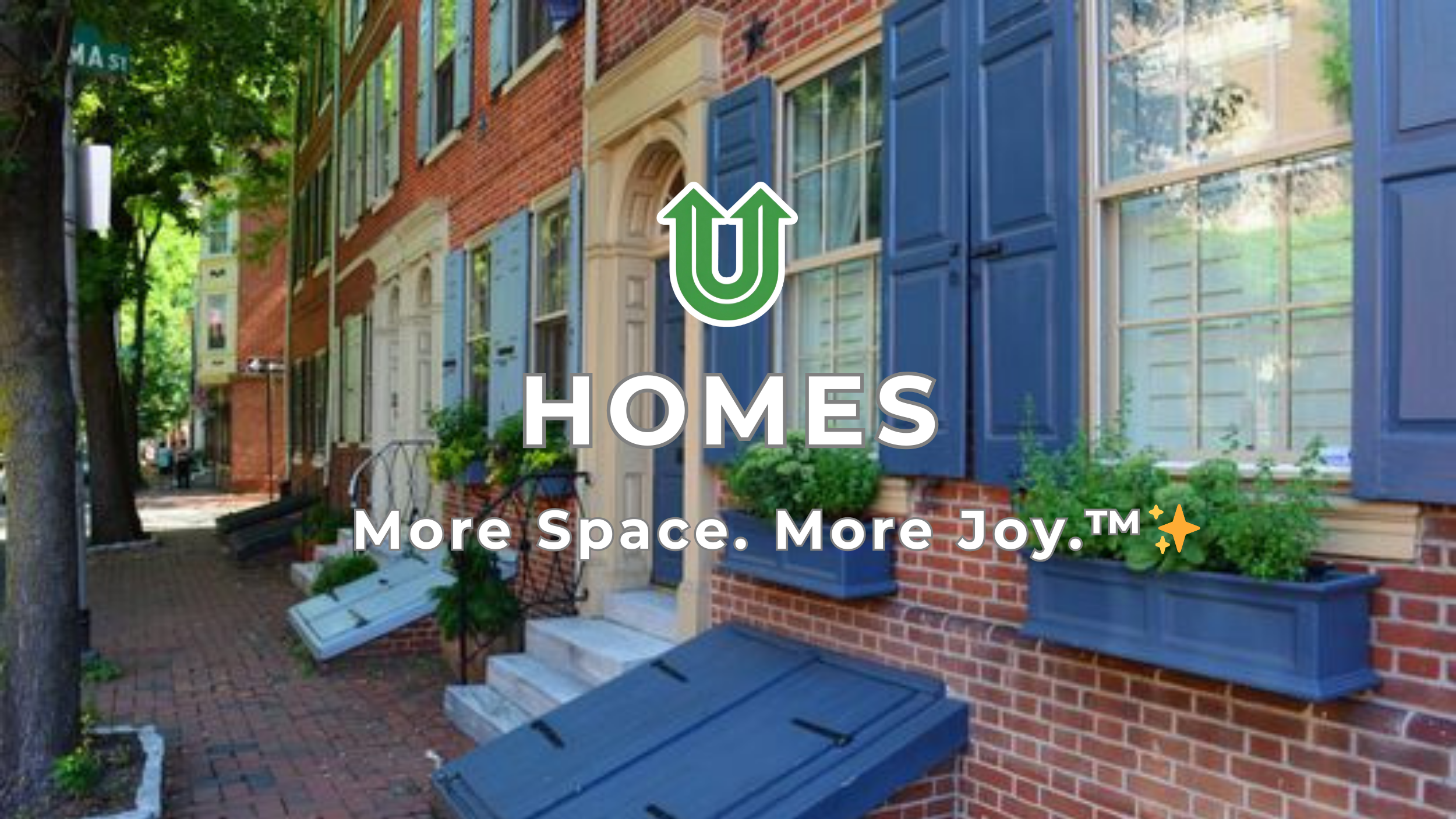 Branded photo from Uplift Junk Solutions showing a residential home cleanout. The image features the green Uplift “U” brand mark and the ‘More Space. More Joy.™ ✨’ tagline.