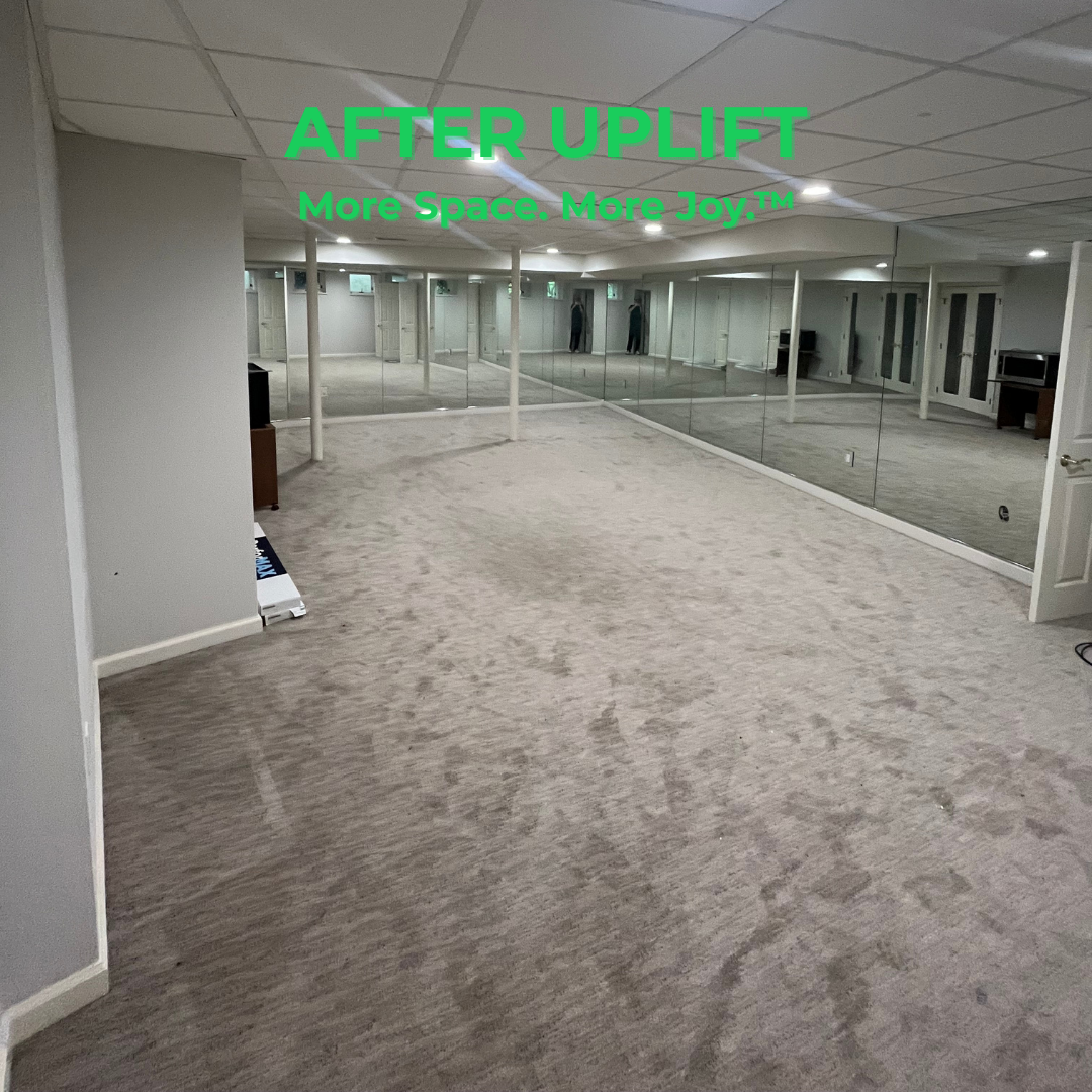 After Junk Solutions' basement cleanout, showing the newly cleared space in a home in Center City Philadelphia, PA.