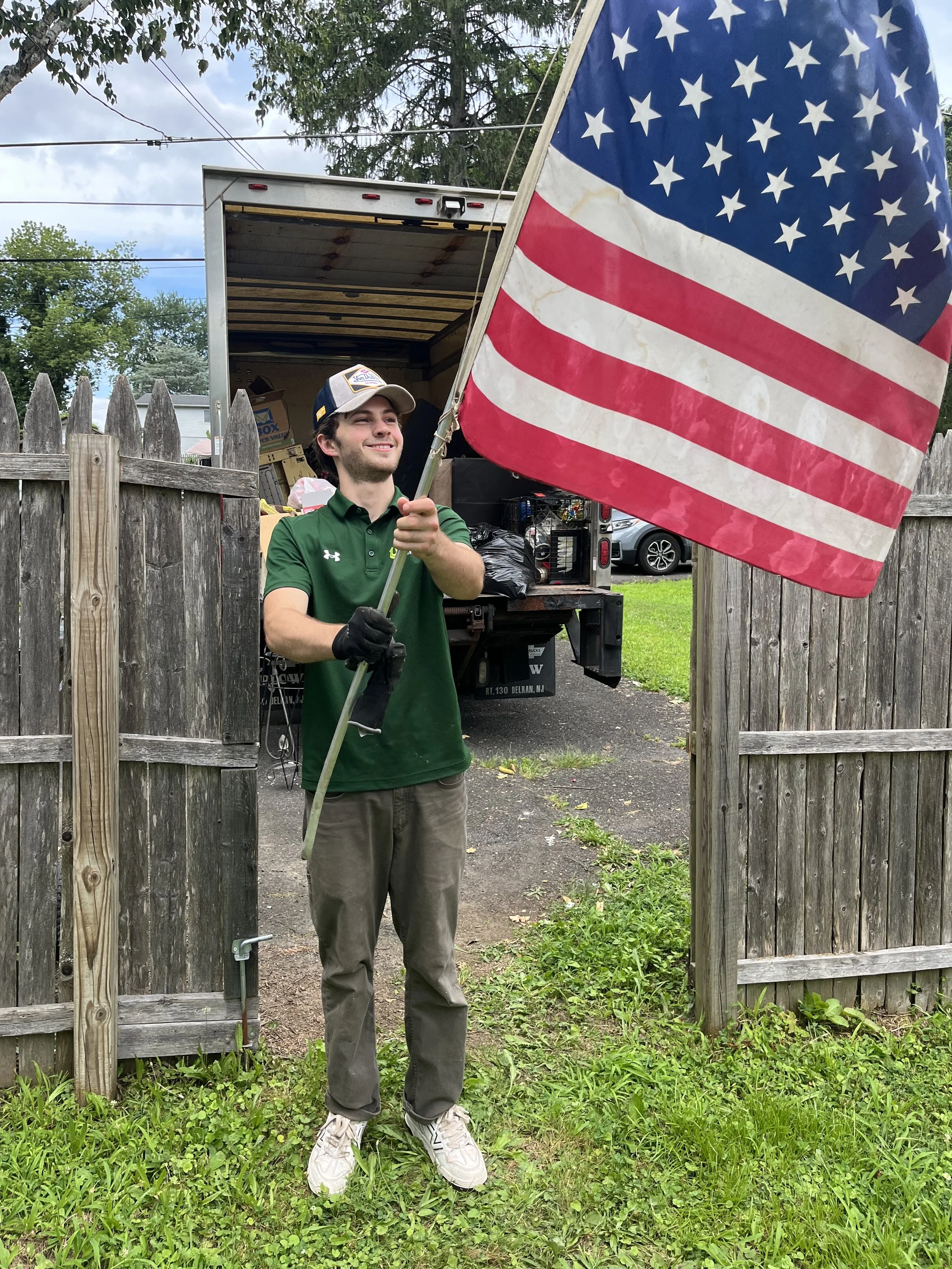 Uplift Junk Solutions team member proud to serve residential homes in the Pennsylvania suburbs.