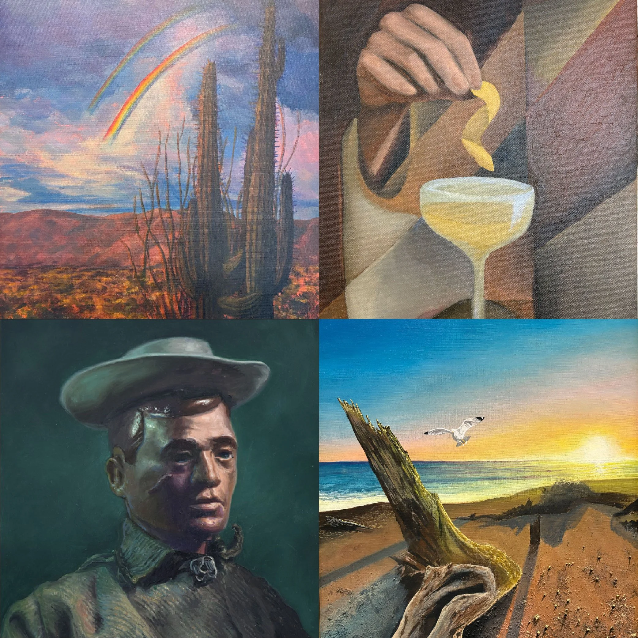 1) The Lovers by Kevin Carbajal @kevinthecrazyartist
2) Lemon Twist by J.M. Bond @Jmbond.visuals
3) Duke by Jason Cytacki @jasoncytackistudio
4) Solitude by Farrukh Gillani @Fgillani07