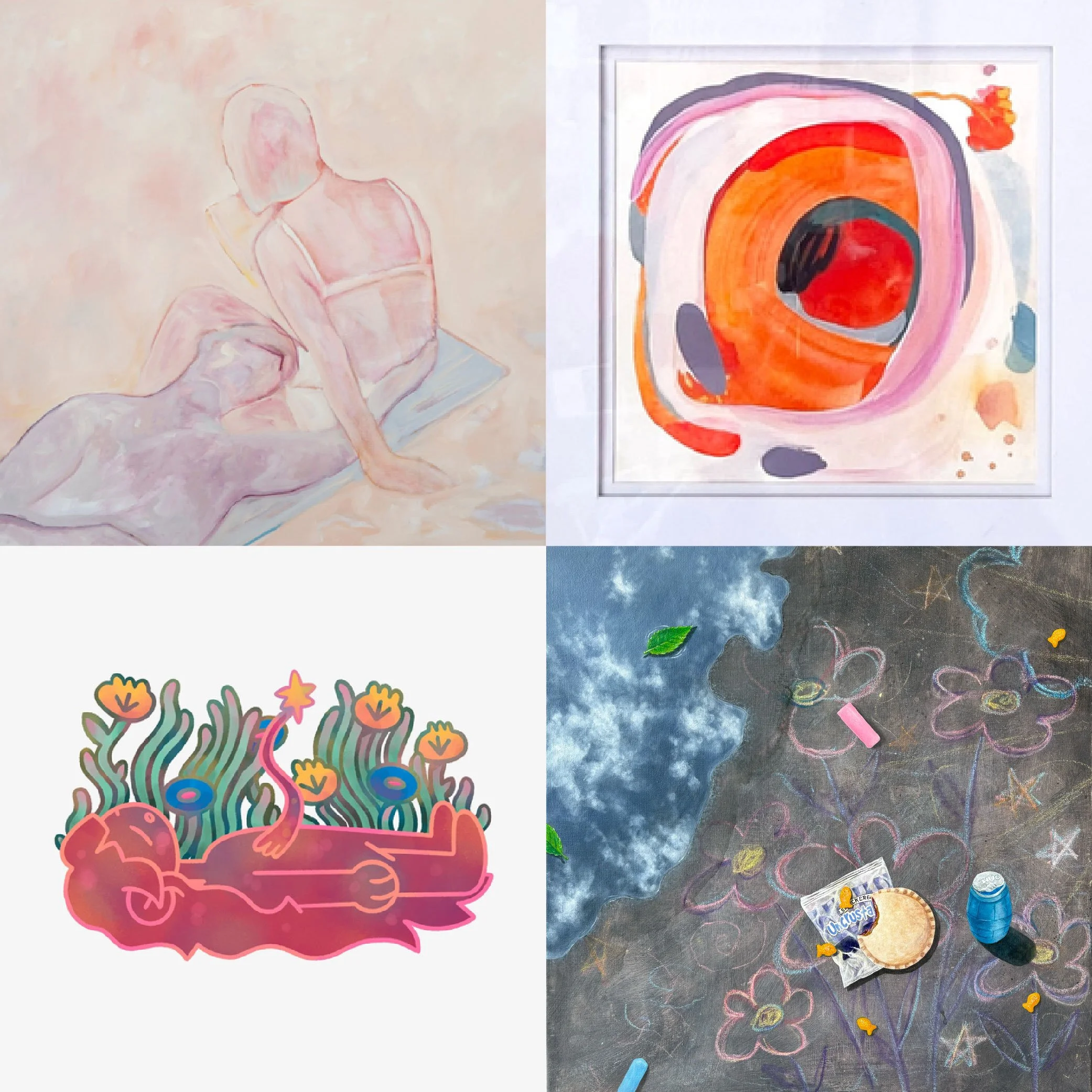 1) Sun Drenched by Mary James Ketch
2) Soft Spark by Katelynn Noel Knick @Katelynnnknick
3) Hidden Slumber by Margaret Price @clarity_colorz
4) The Artist’s First Studio — Part One by Savannah Mitchell @savannahm_art