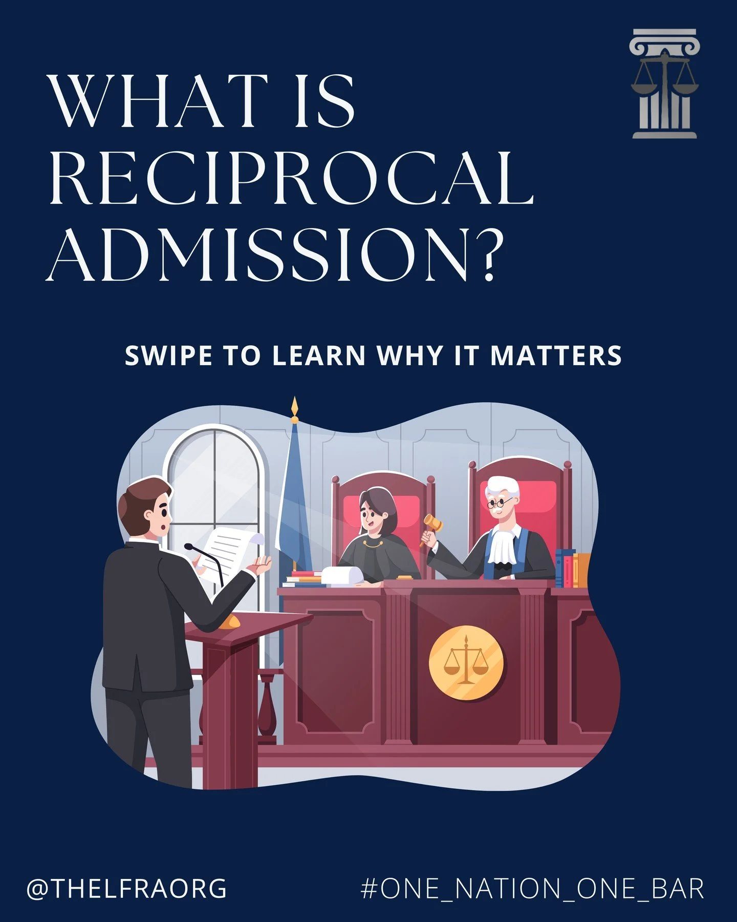 26 states deny qualified attorneys admission&mdash;not because of merit, but because their state doesn&rsquo;t offer the same favor in return.

That&rsquo;s called tit-for-tat reciprocity. And we believe it&rsquo;s unconstitutional.

LFRA is fighting