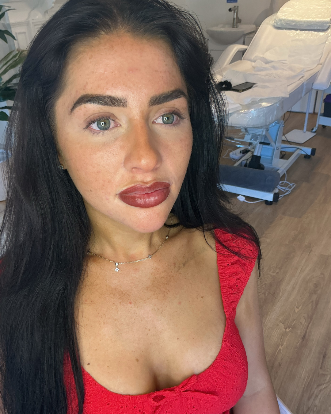 Ombre Blush Freshly done in Basingstoke. Permanent lip liner and blushing