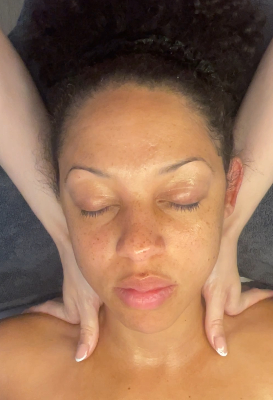 Anti aging facial massage at Glow Through Aesthetics Basingstoke