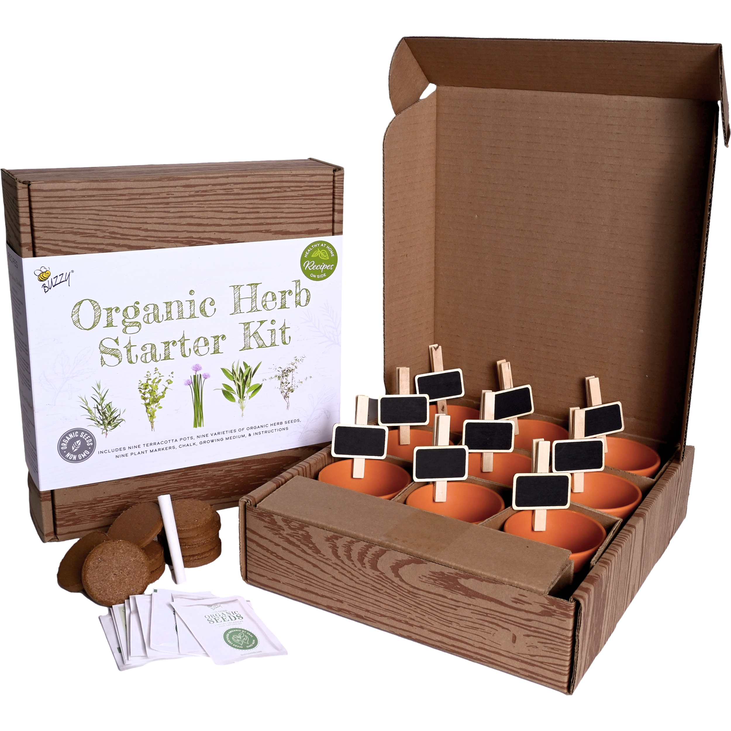 Organic Herb Starter Kit Box