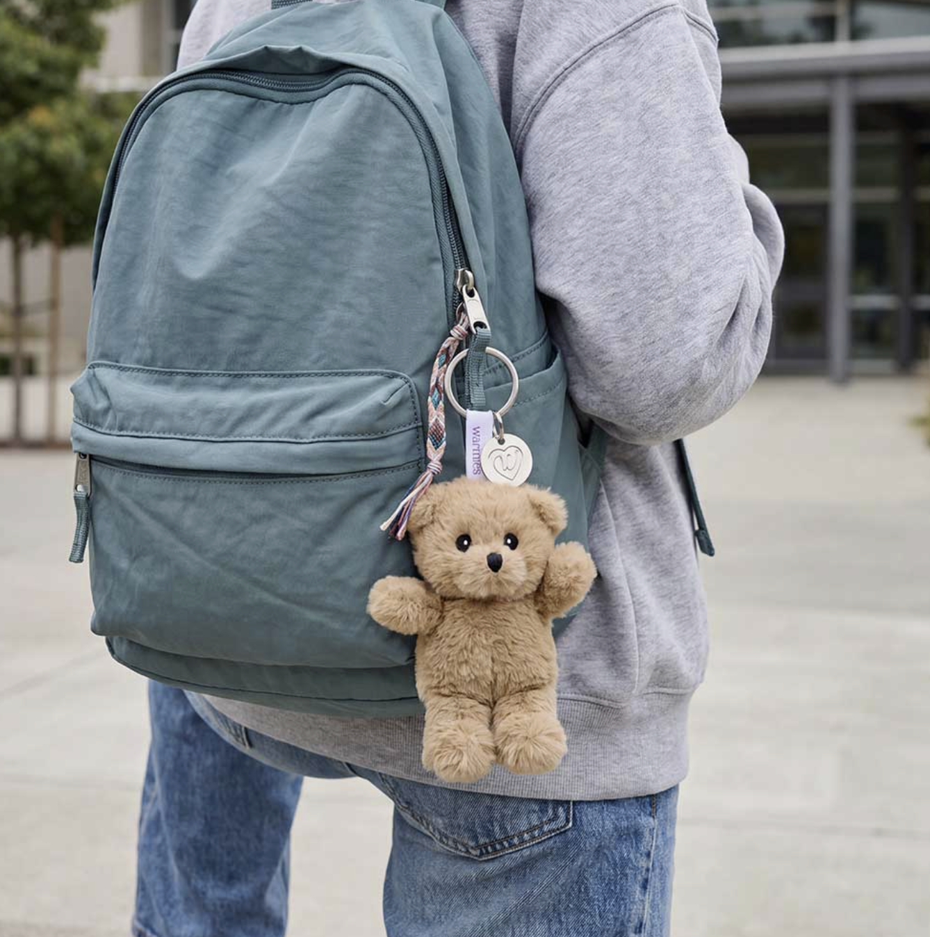 Warmies Brown Curly Bear Keyring (Backpack).png