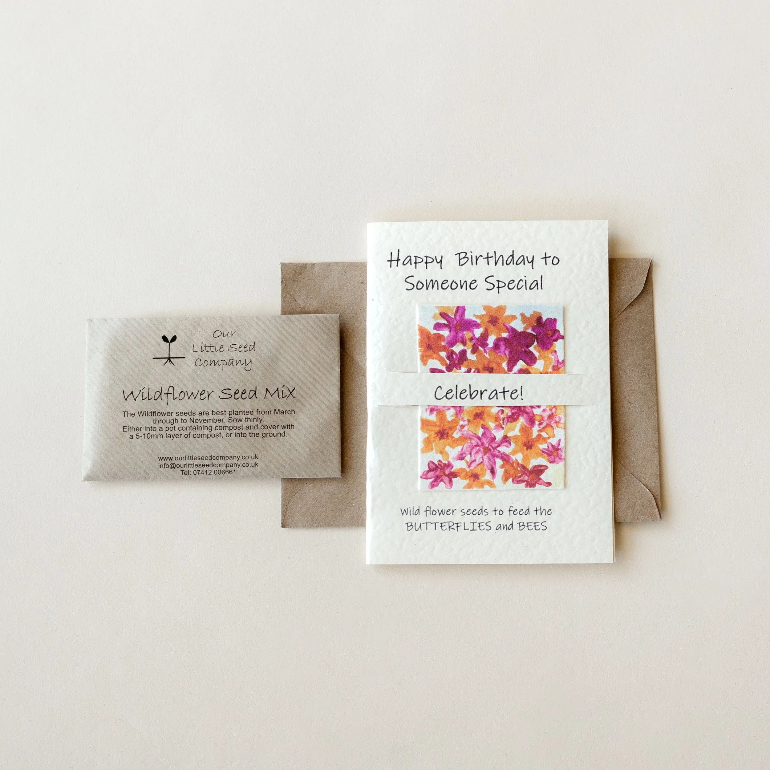 Happy Birthday Greeting Card to Someone Special, Plantable Seed Paper