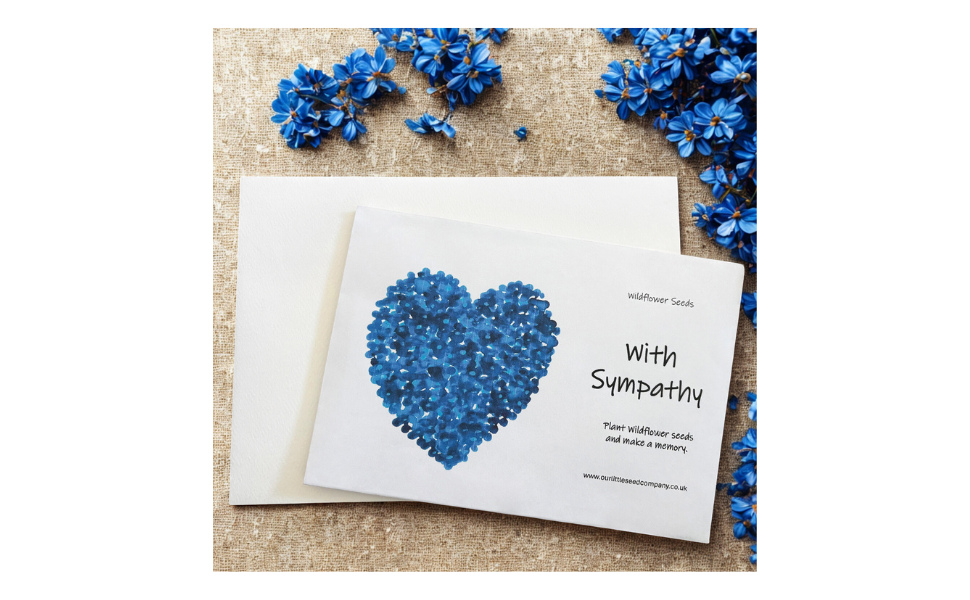 With Sympathy Envelope, Plantable Wildflower Seeds