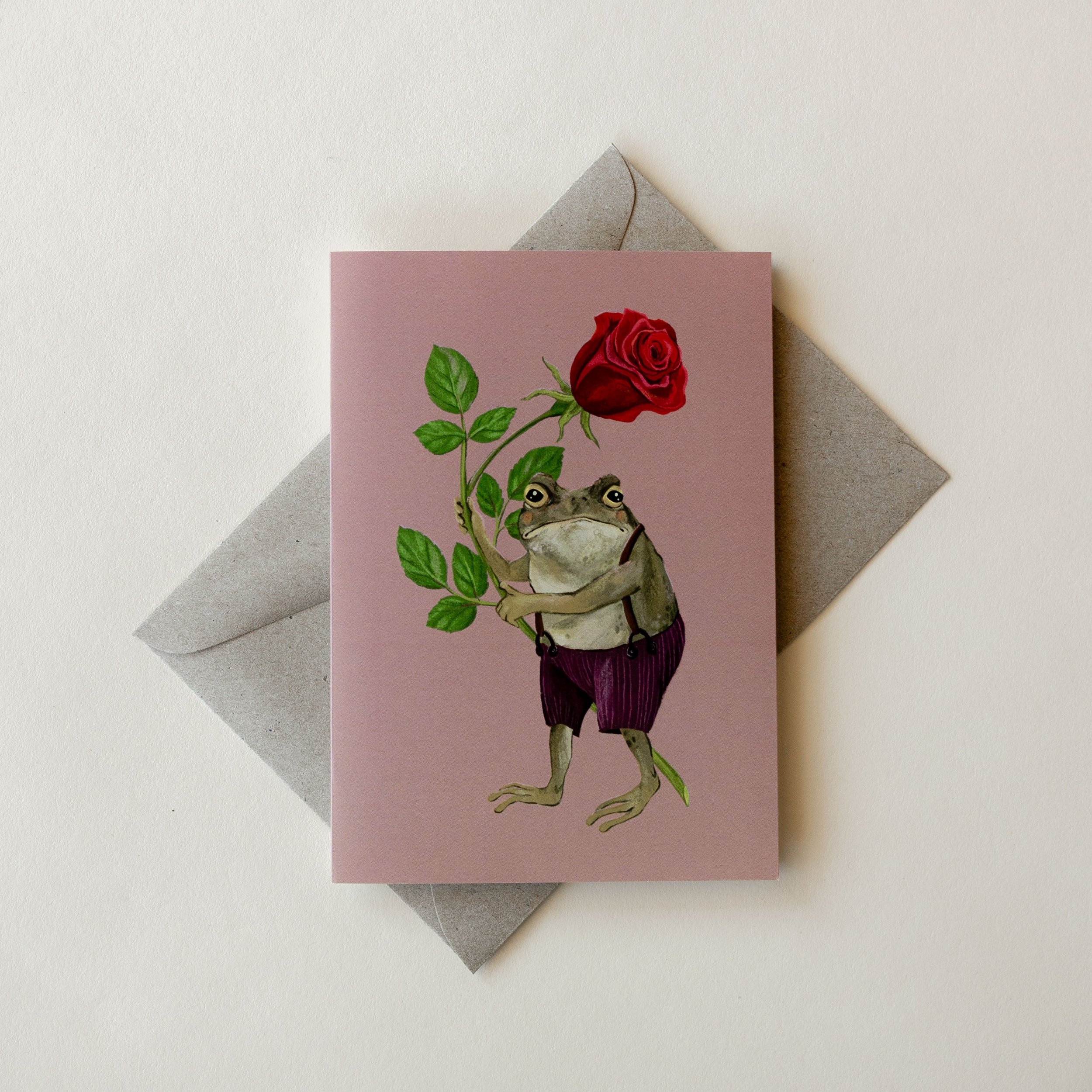 Love from Gustav the Frog Greeting Card