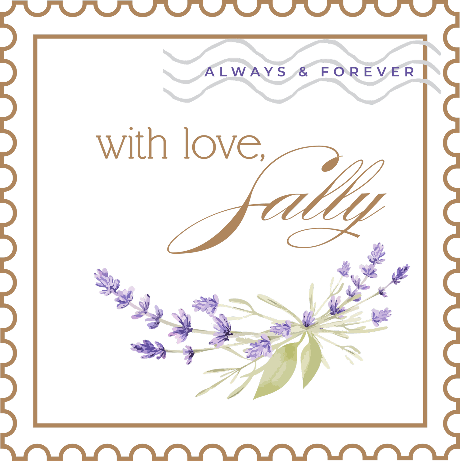 With love, Sally