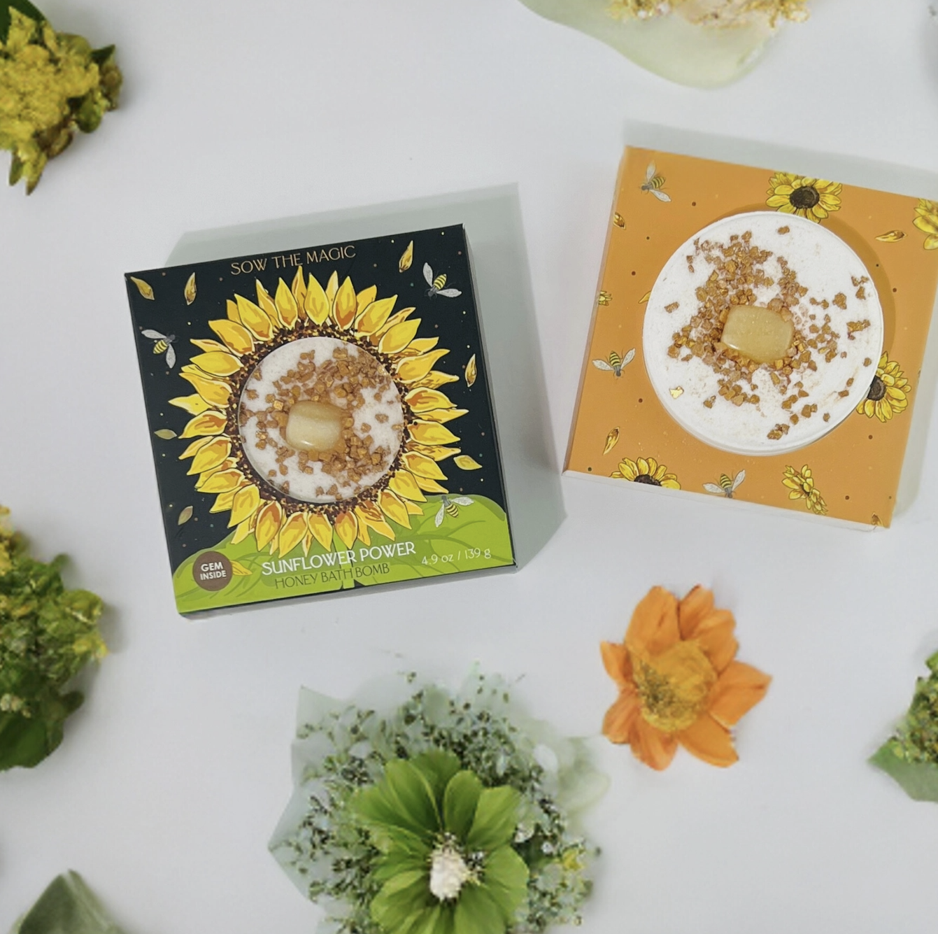 Sunflower Honey Bath Bomb with Amber Gem 3.png