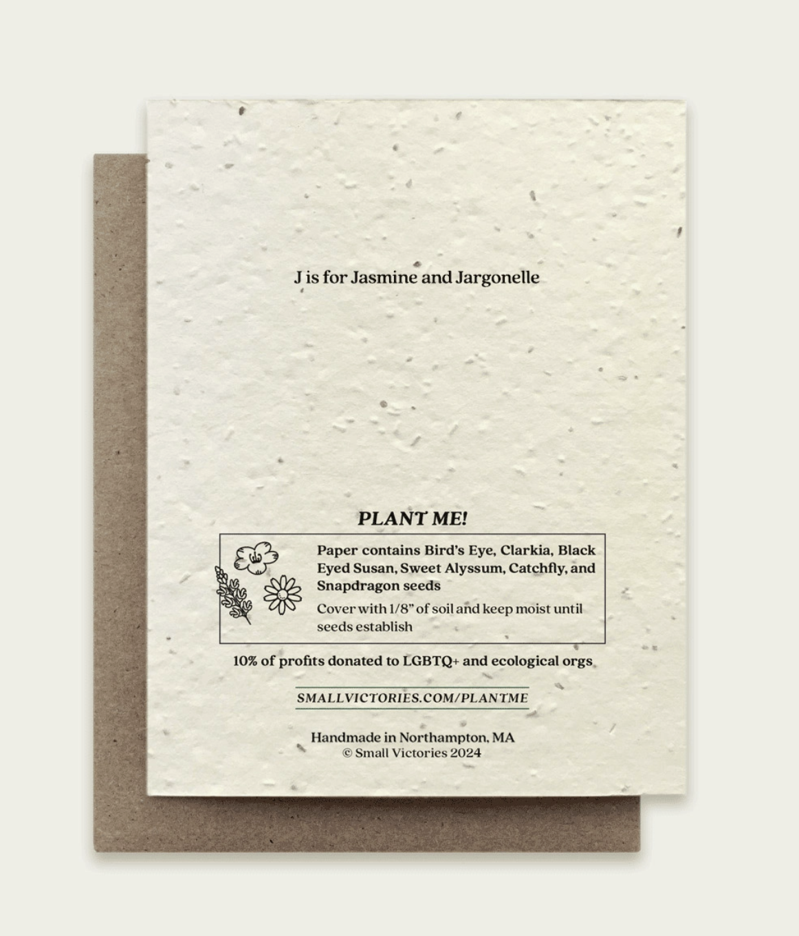 Small Victories Letter J Plantable Card Back.png