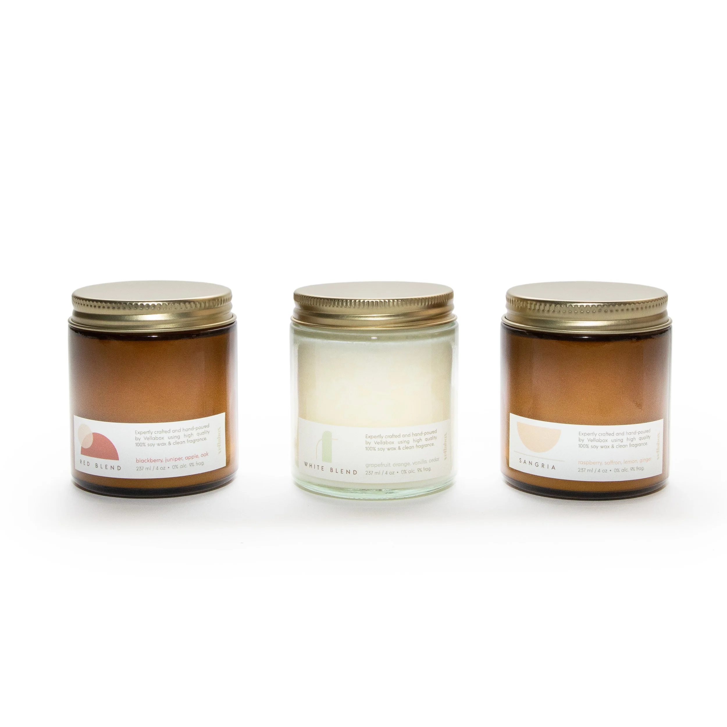 Wine Inspired Candle Gift Box – Red, White & Sangria