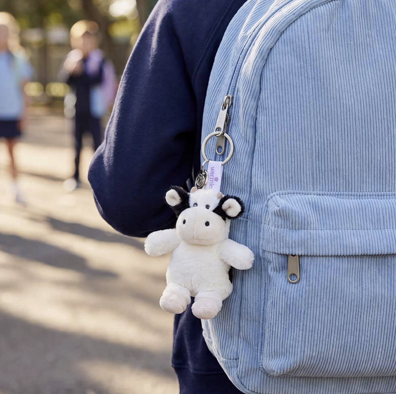 Warmies Black & White Cow Keyring Squishy (Backpack).png