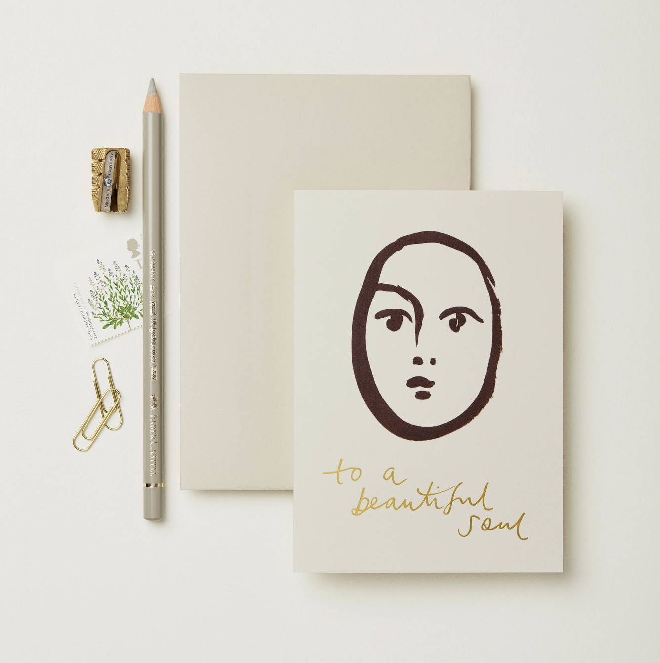 Portrait "To A Beautiful Soul" Card