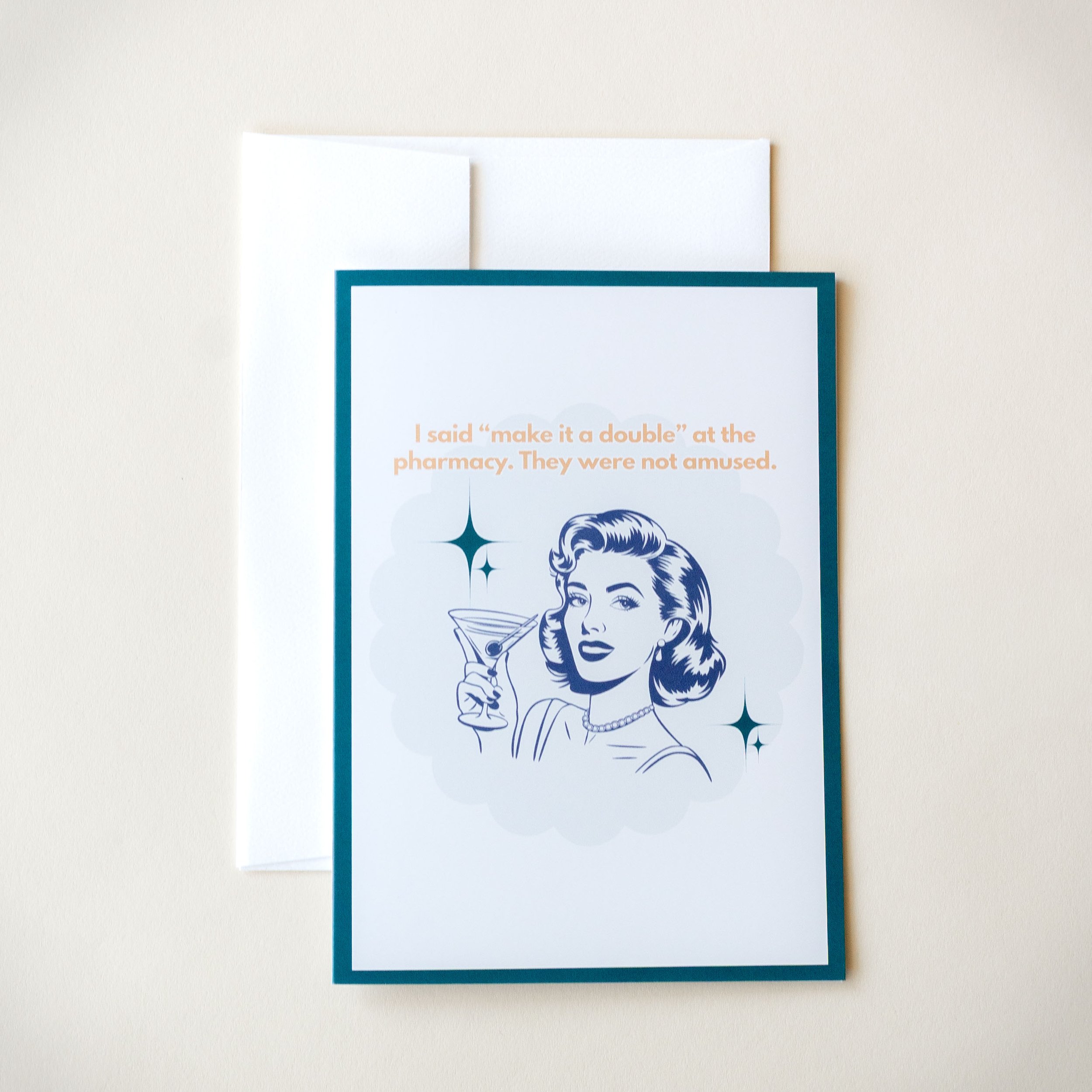 Retro Woman Funny Quote Card