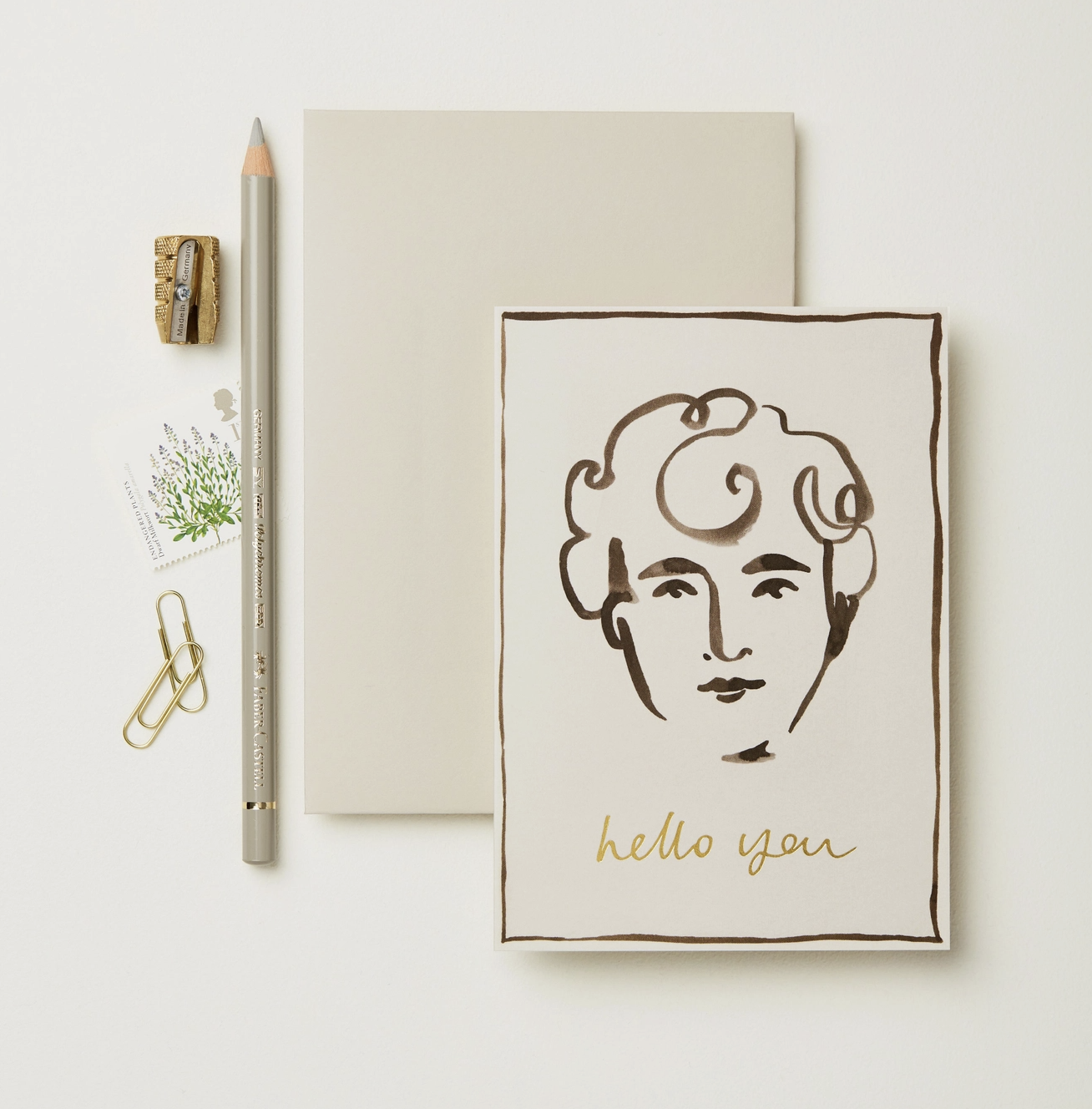 Portrait "Hello You" Card