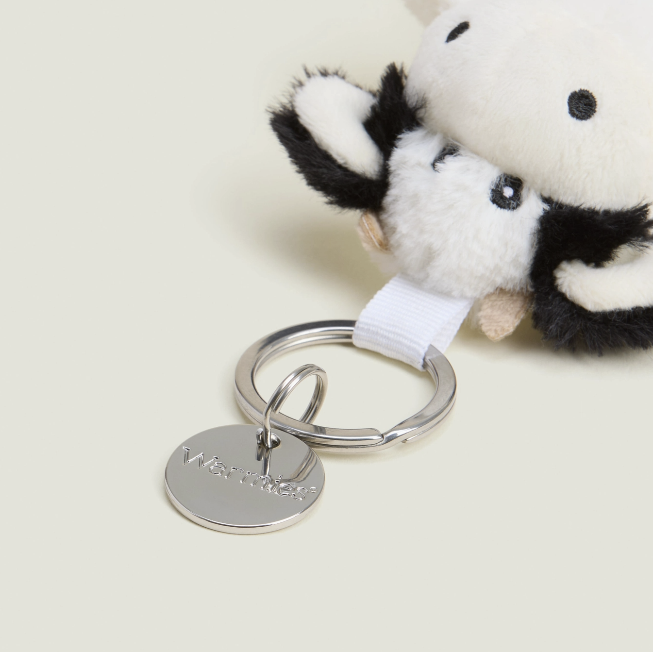 Warmies Black & White Cow Keyring Squishy (Ring).png