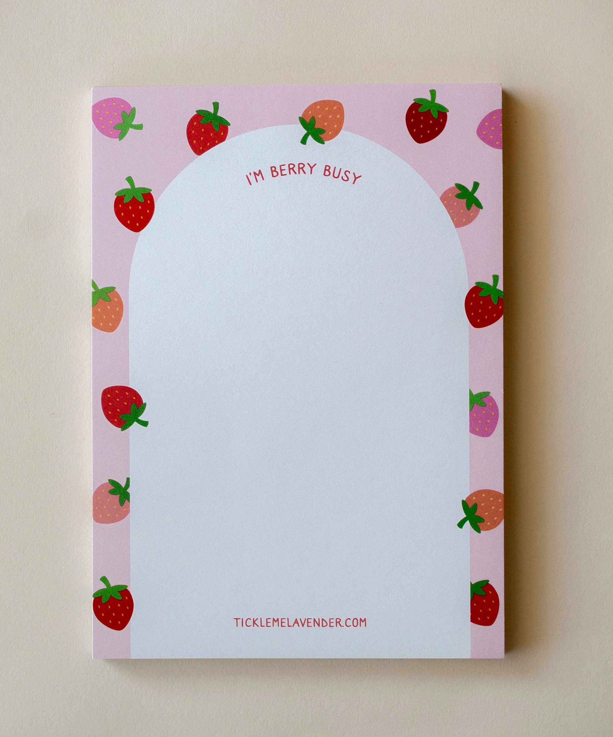 I'm Berry Busy Strawberry Notepad