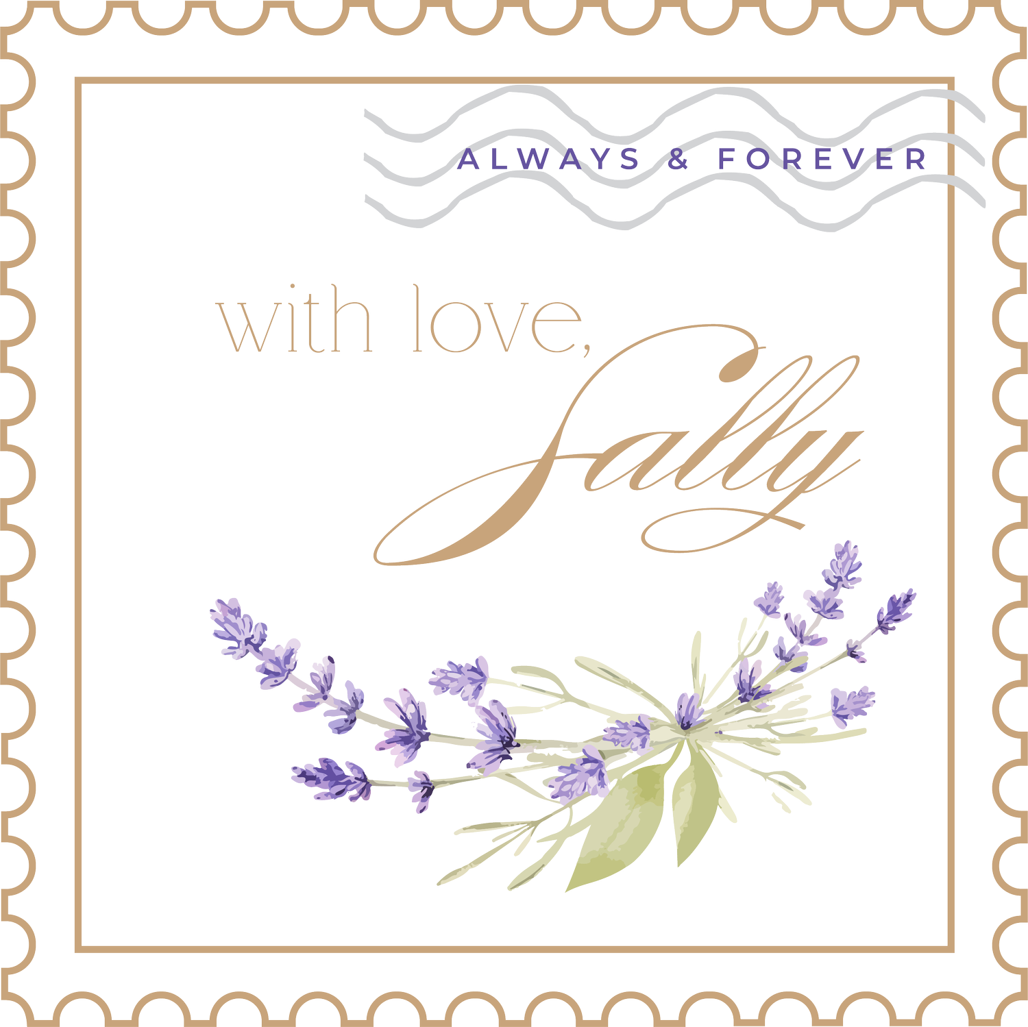 With love, Sally