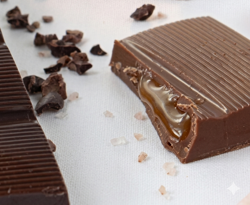 Caramel Filled 32% Milk Chocolate Bar