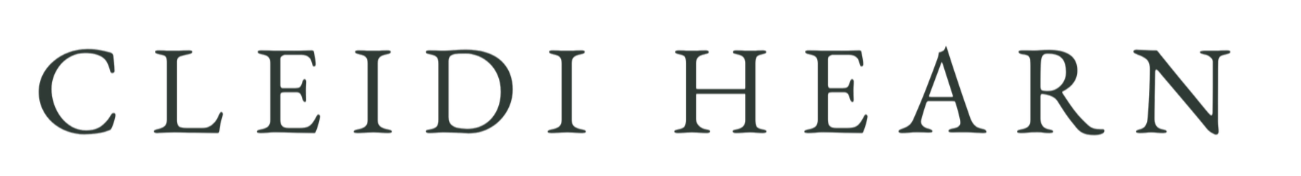typographic signature of painter Cleidi Hearn
