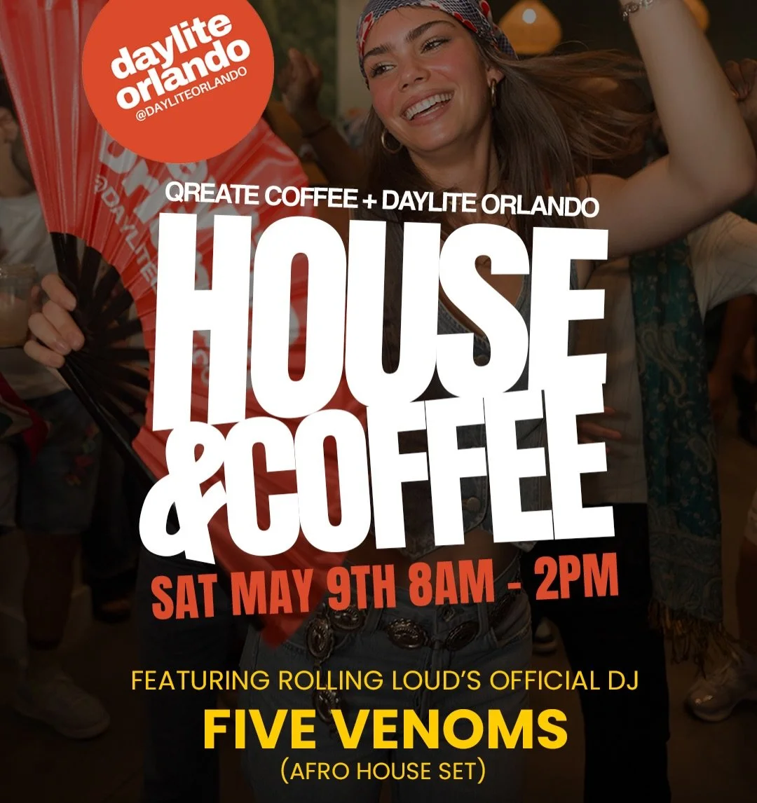 ROLLING LOUD&rsquo;S OFFICIAL DJ is coming to our next House &amp; Coffee 🔥🔥🔥 DJ FIVE VENOMS

Pull up on May 9th - 8AM to 2PM at Qreate Coffee 

+ PLUS+ our superstar lineup 
Dj Chino - Dj Nasty - Rupesh - Nuans - Eccentra 

Brunch by Burrito Boys