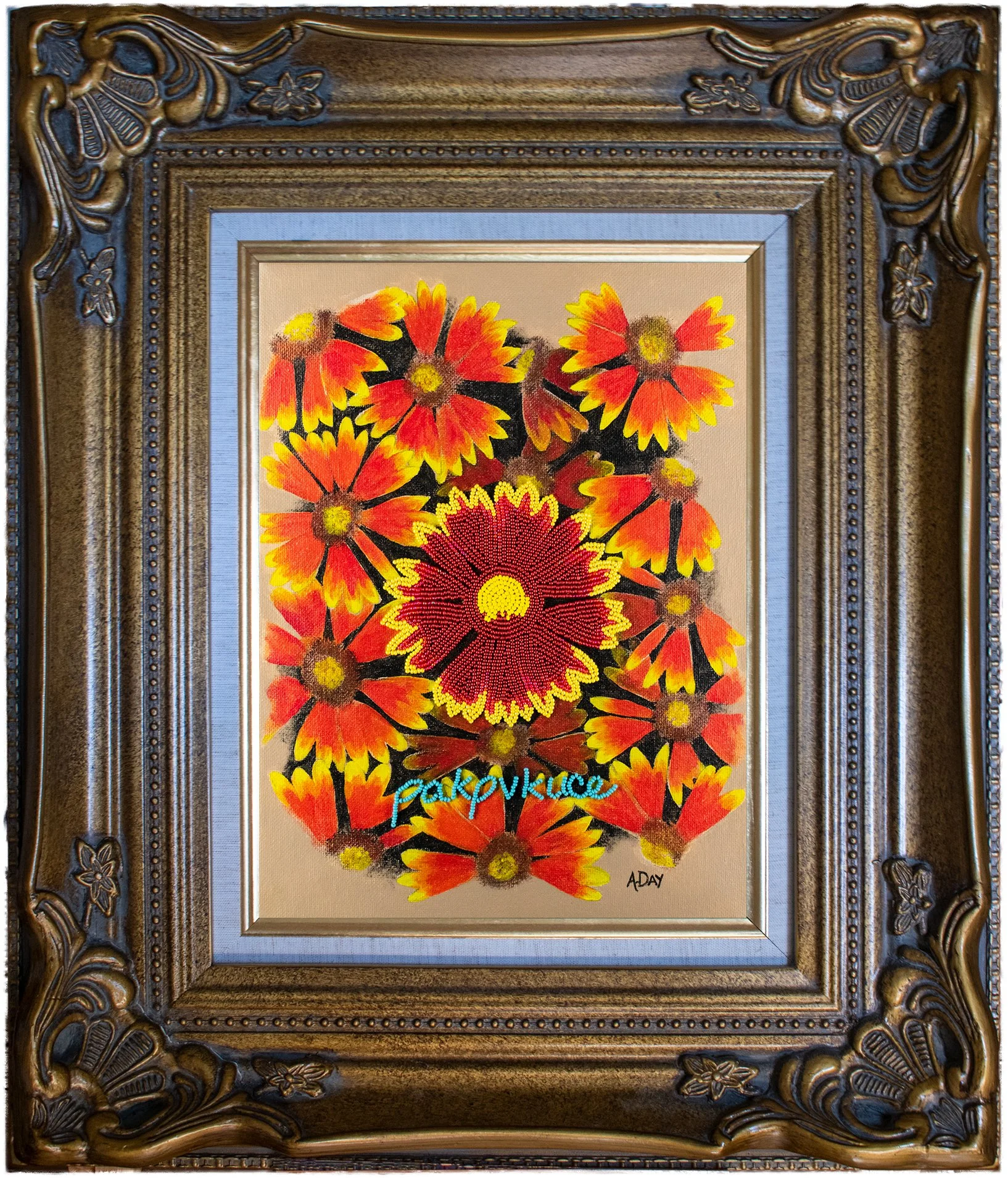 Pakpvkuce — 9 x 12 in., 2020, Framed