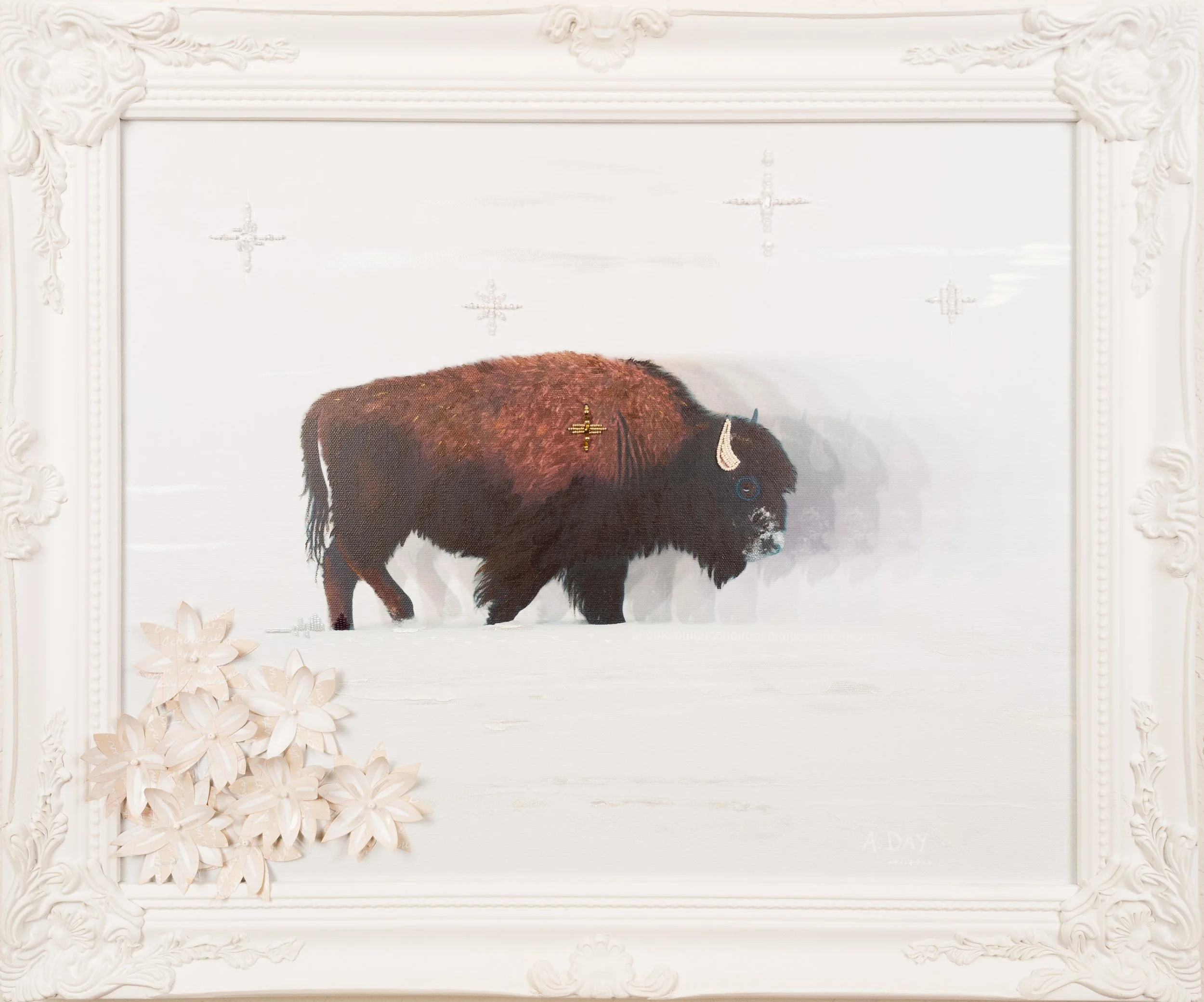 Momis Komet — 16 x 20 in., 2025, Framed