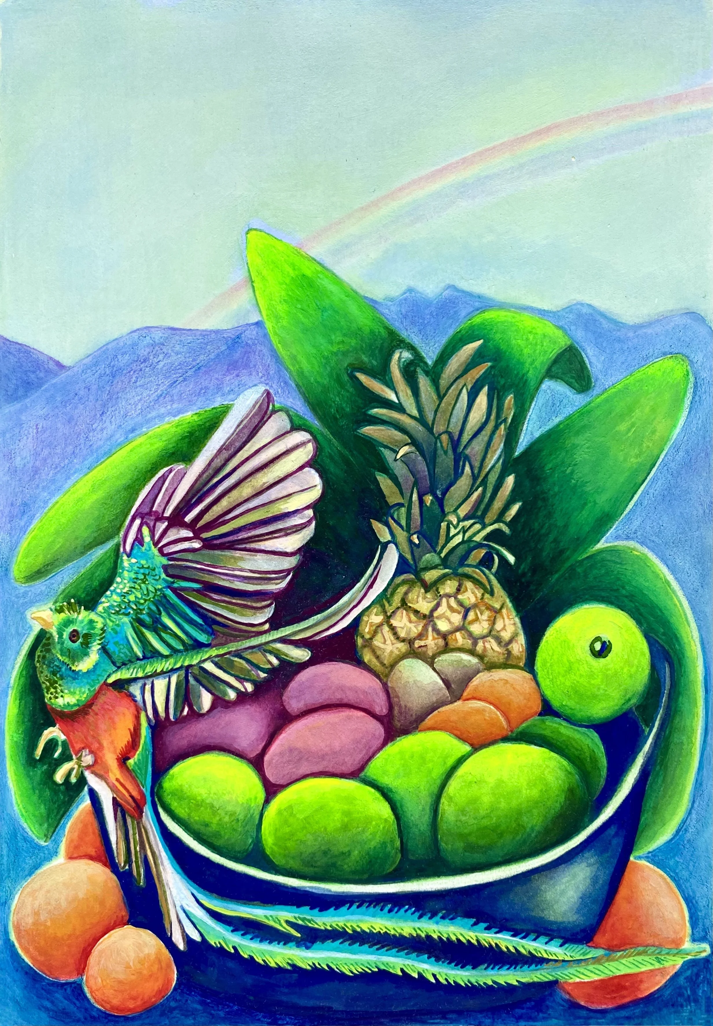 29. Quetzal de La Sierra y frutas.jpeg