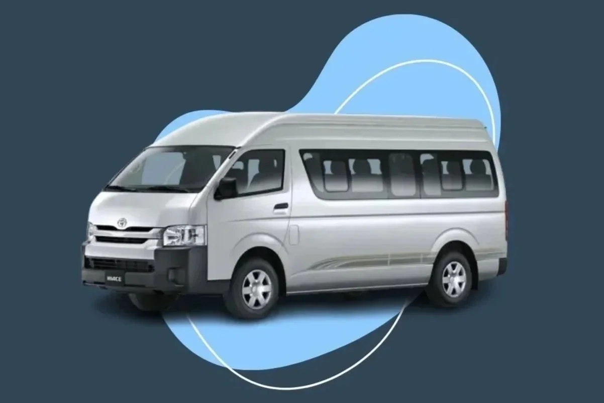 Toyota Hiace minibus rental to Ajman