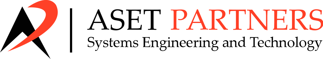 Logo of Asset Partners with a stylized letter A and the words 'Asset Partners' in black and red, and the tagline 'Systems Engineering and Technology' beneath.
