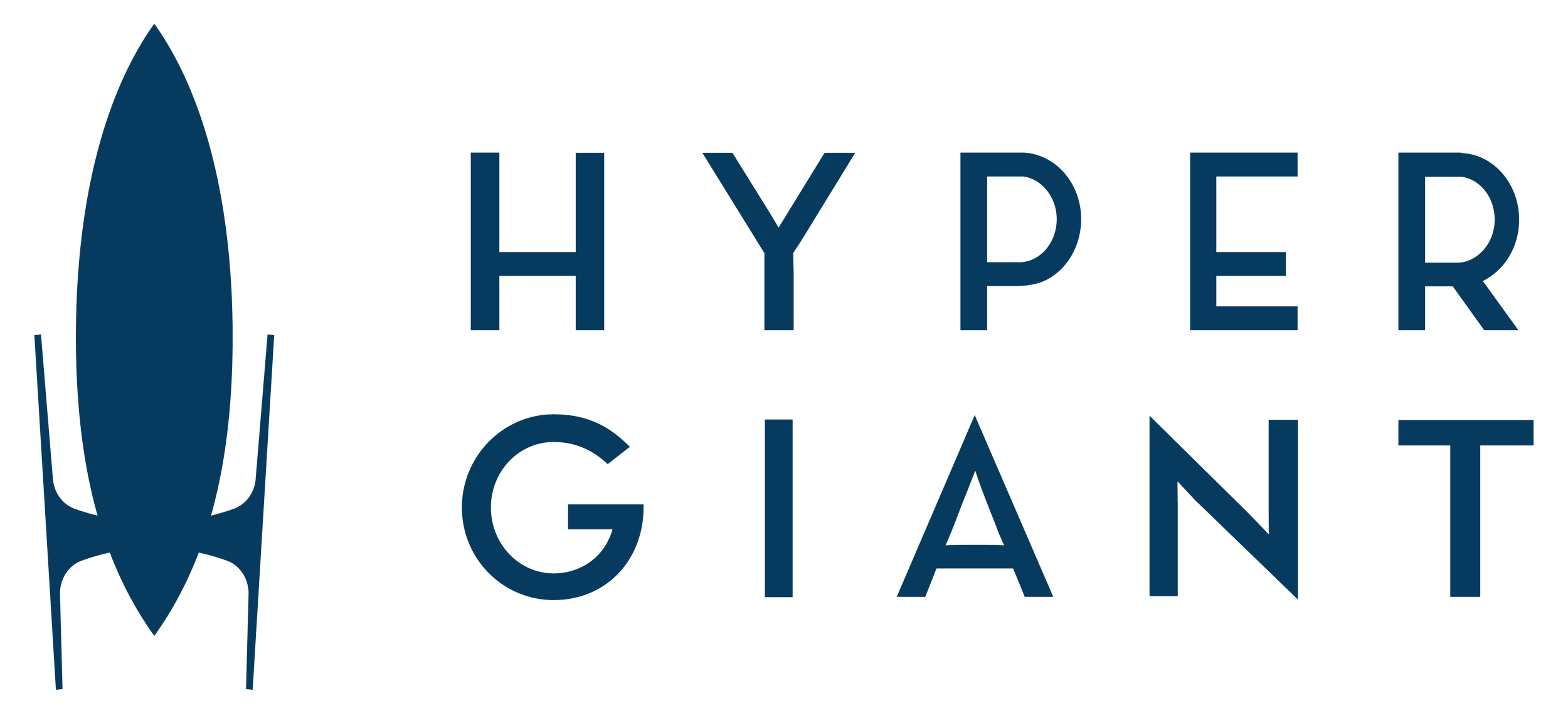 HyperGiant logo with stylized rocket icon and text