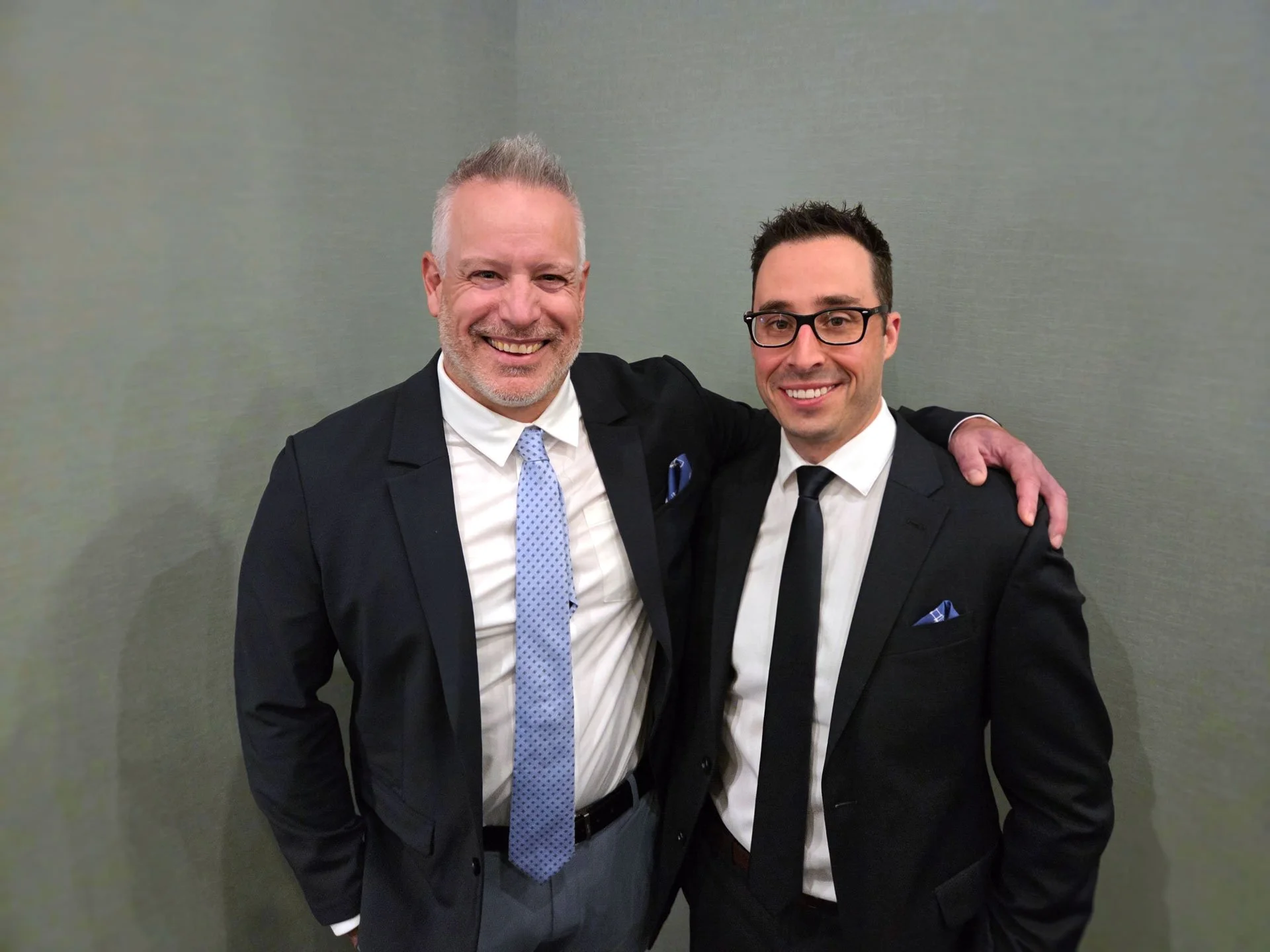 Robbie Fraser and Wade Pottie, posing for a photo during the 2026 Award Gala. These two harbourside Engineers were each award with honours during the evening for contributions to the field of engineering.