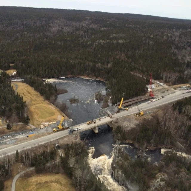 Northwest River Bridge, Aerial View