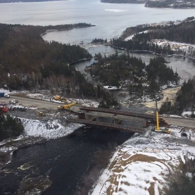 Girder Alignment, Northwest River Bridge Replacement