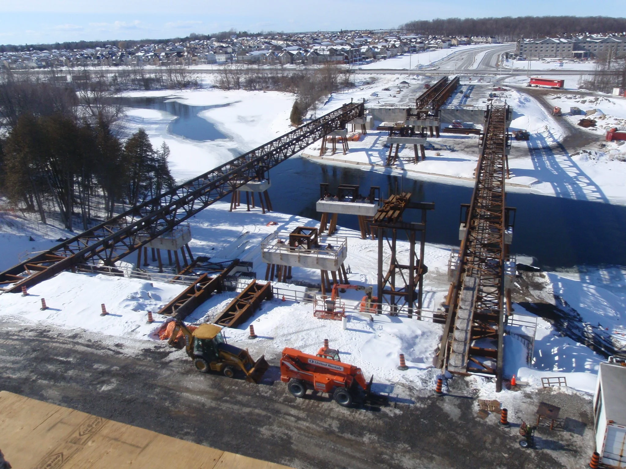 Vimy Memorial Bridge Construction Ottawa ON