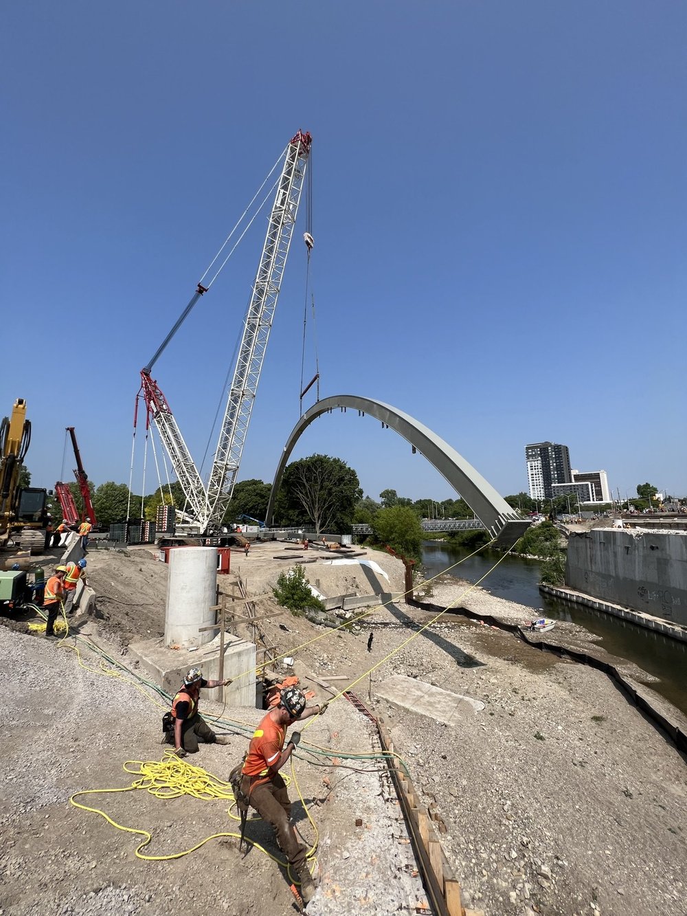 Construction Crew directing Arch